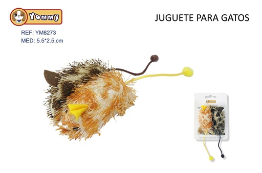 [YM8273] Juguete para gato ratón 5.5x2.5cm