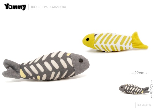 [YM8284] Juguete para gato pez de tela 11*4 cm - Artículos para mascotas