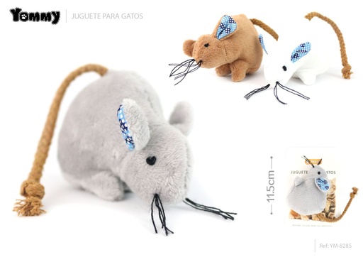 [YM8285] Juguete ratón 10x3cm - Accesorios para gatos
