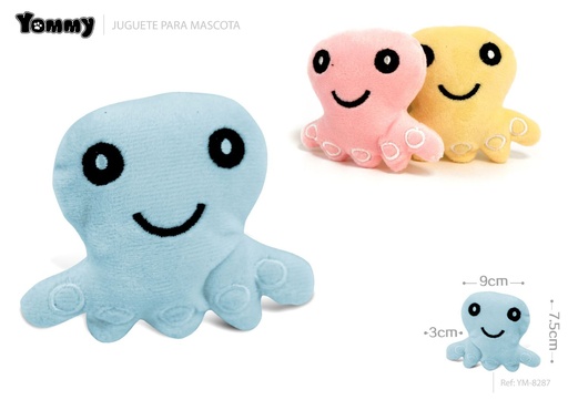 [YM8287] Juguete para gato de peluche con forma de pulpo 9*3*7.5cm