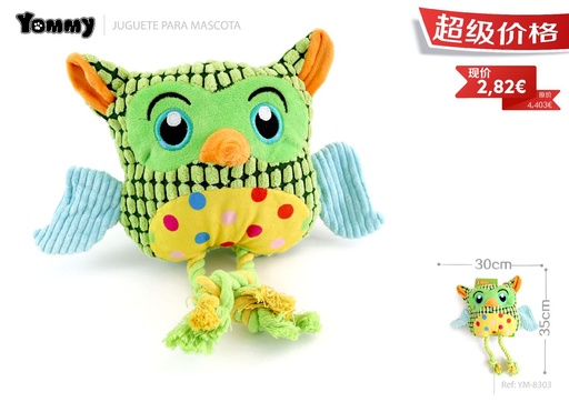 [YM8303] Juguete de peluche búho 35x30 cm - Juguetes para mascotas