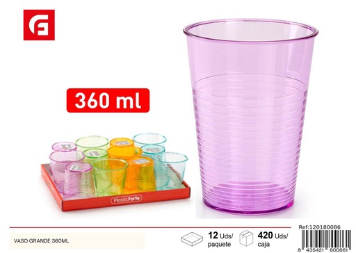 [120180086] Vaso grande 360ml para bebidas y cocina