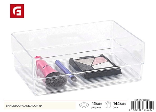 [120181532] Bandeja organizador N4 para maquillaje