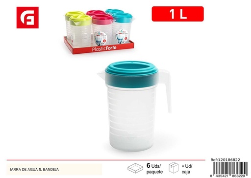 [A002797] Jarra de agua de plástico 1L - Utensilios de cocina