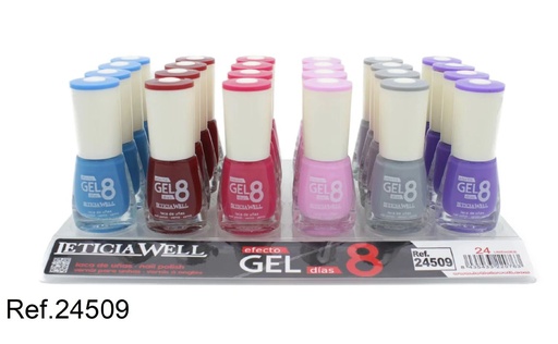 [8435433220763] Laca de uñas efecto gel 24/u Leticia Well para manicura