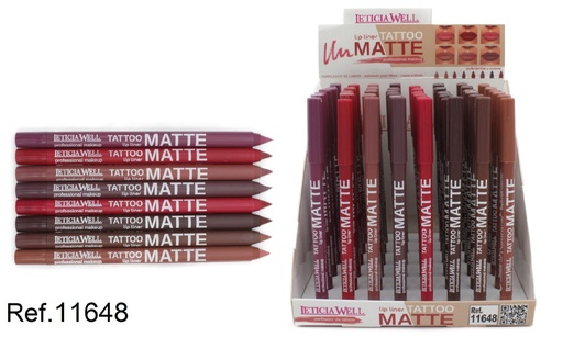 [8435433221029] Perfilador de labios Tattoo Matte 8 colores 48/u
