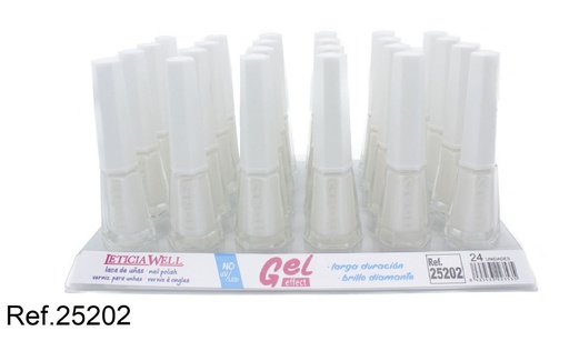 [8435433223535] Laca de uñas gel efecto blanco 24/u