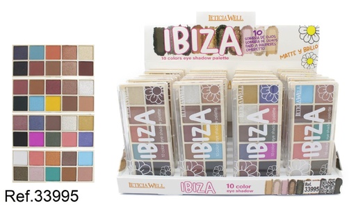 [8435433226604] Sombra de ojos 10 colores Ibiza 24/u 33995 para maquillaje