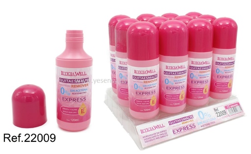 [8435433227335] Quitaesmalte express sin acetona 120ml 12/U 22009 - Maquillaje