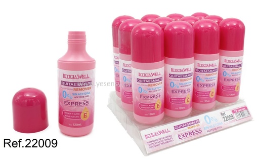 [8435433227335] Quitaesmalte express sin acetona 120ml 12/u para uñas