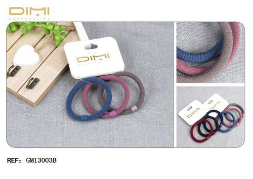 [8435452554719] Pack de 3 gomas 24 pz GM13003B - Accesorios de peinado