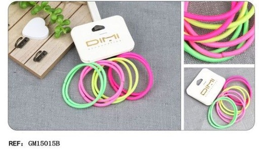 [8435452577121] GOMA COLOR 5CM 24/U - Gomas de Cabello de Color 5 cm 