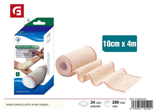 [137800520] Venda Crepe Elástica 10*4M 1 Unidad - Cuidado personal