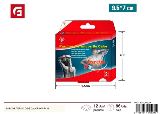 [137800529] Parche térmico de calor 9.5*7cm - Cuidado personal