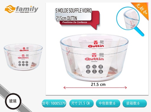 [10005379] Molde de vidrio para soufflé 5 cm Quttin - Utensilios para cocina