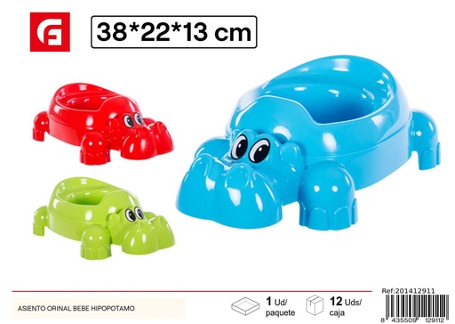 [201412911] Asiento orinal para bebés hipopótamo 38x22x13cm - Accesorio de baño
