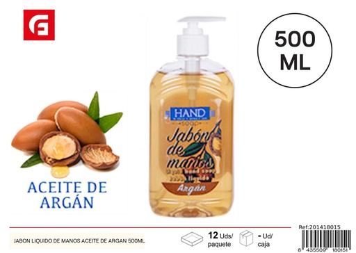 [201418015] Jabón líquido de manos aceite de argán 500ml para cuidado personal