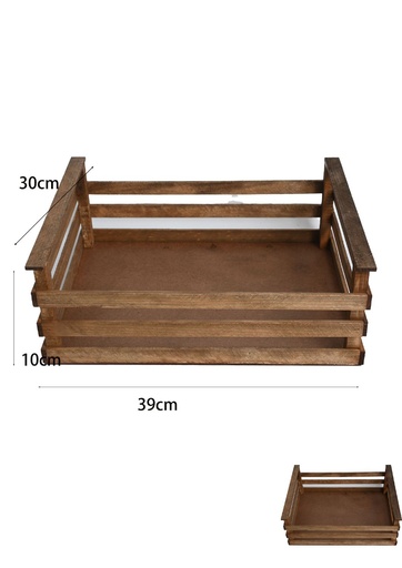 [8435525717812] Cajón de madera envejecido 39x30x10cm