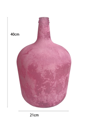 [8435525720355] Garrafa envejecida rosa 10L para decoración