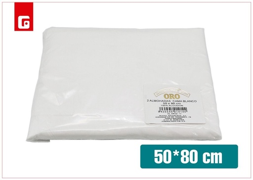 [130101414] Fundas de almohada blanca 50x80 cm - Textiles para el hogar