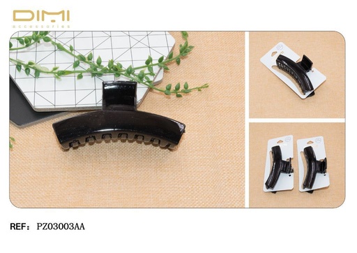 [8435560200027] Pinza de pelo negro (12 unidades) - Accesorios de cabello
