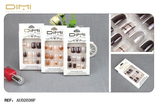 [8435560202144] Uñas Postizas 12 Uds - Uñas artificiales y productos de manicura