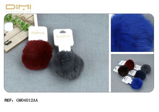 [8435560233957] Goma pompon 8 cm (24 unidades) - Accesorios para cabello