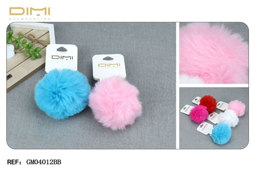 [8435560233964] Coletero pompom 8cm 24/U GM04012BB DM - Accesorios para el cabello