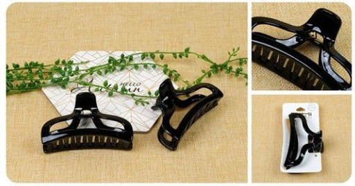 [8435560253115] Pinza negra 8 cm 12/u - Accesorios de cabello