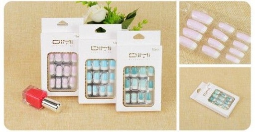 [8435560269680] Uñas postizas autoadhesivas - 12 unidades (AU04116-1 DM)