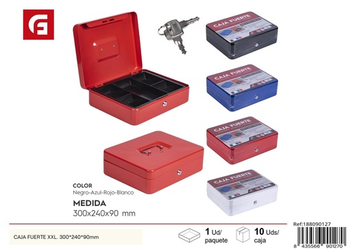 [188090127] Caja fuerte XXL 300x240x90 mm - Ferretería y seguridad