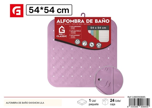[188090885] Alfombra de baño 54x54 cm lila - Accesorios de baño