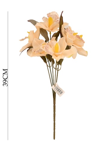 [8435588800322 BEIGE-11] Ramo decorativo de flores artificiales color otoño para decoración