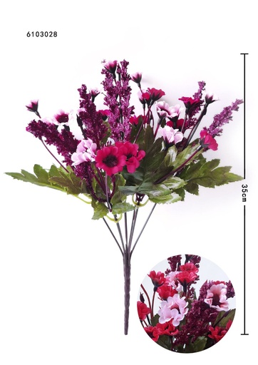 [630210-6103028-5] Rama decorativa de girasol pequeño 7x28cm para arreglos florales