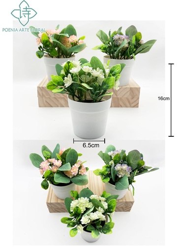 [5101027-71] Planta artificial en maceta pequeña 5101027-71 para decoración del hogar
