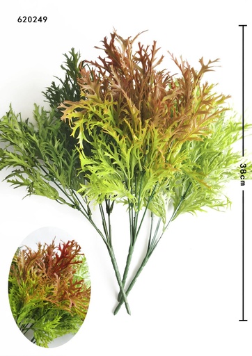 [620249混装] Ramillete de flores artificiales con spray de hierba 5 cabezas