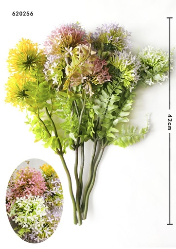 [620256混装] Rama de flor de arroz de dos extremos - Decoración floral