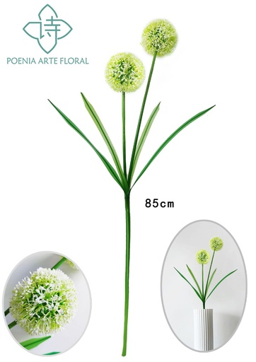 [620264-1] Rama artificial de flores pequeñas blancas - Adornos decorativos