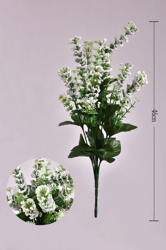 [630185-3] Ramo de flores blancas de espuma - Flores artificiales