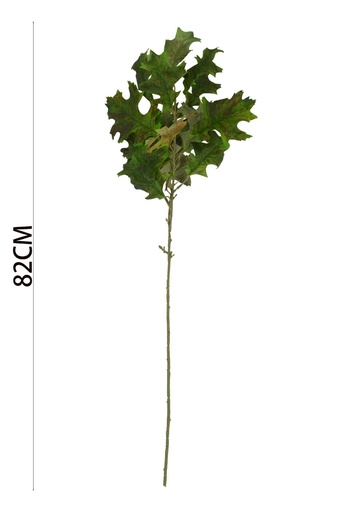 [630309绿色] Rama de flor decorativa de hojas de hule - Decoración