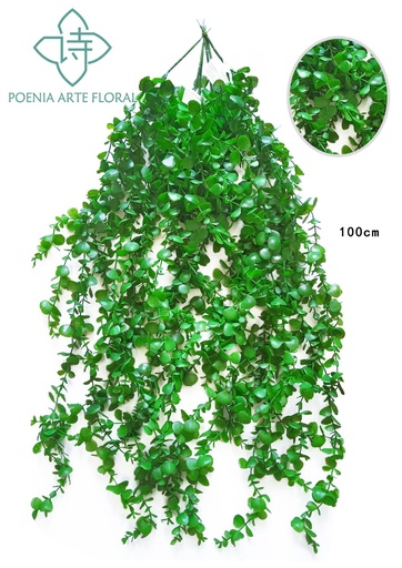 [630328-2] Rama de eucalipto artificial verde - Decoración de pared