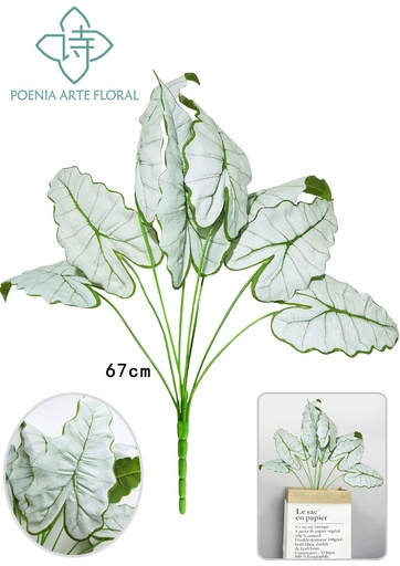 [630346-3] Arreglo de hojas de hadas de 8 ramas - Decoración floral