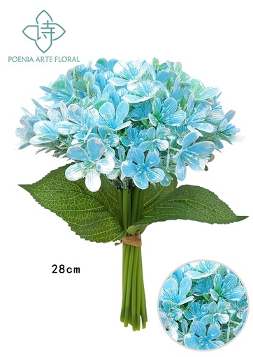 [630395-蓝色] Ramo de flores silvestres artificiales (16 tallos) - Decoración