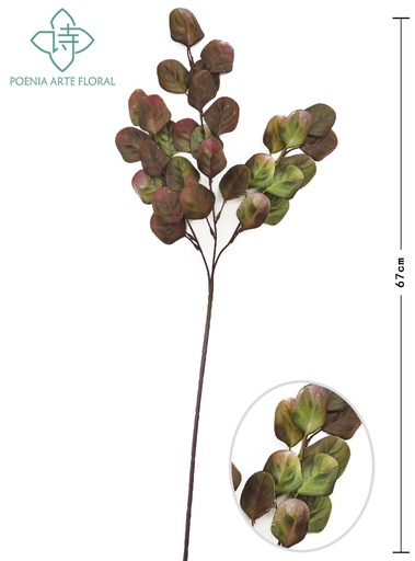 [8435588852178墨绿] Vara flor decorativa - Accesorios decorativos