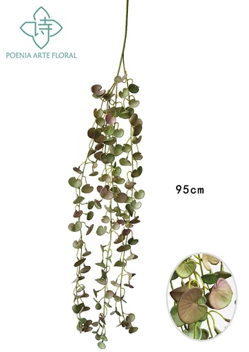 [630450-1] Ramo de dinero rojo colgante de 90cm - Decoración floral