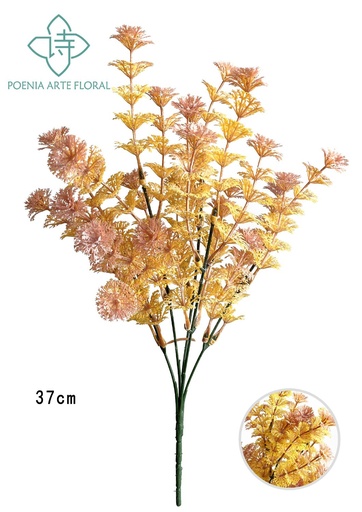 [630647-蓝色] Rama de dinero de cobre artificial - Pequeños arreglos decorativos