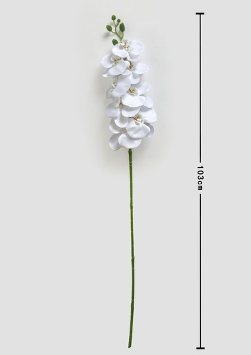 [630753白紫心] Flor artificial orquídea mariposa para decoración