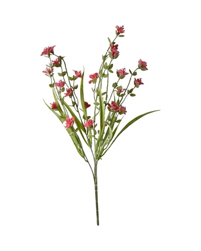 [630756红色] Ramo artificial de orquídeas suaves 43 cm - Flores decorativas