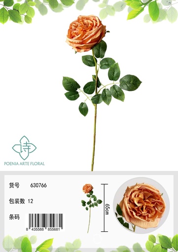 [630766橙色] Ramo de flor artificial - Decoración floral