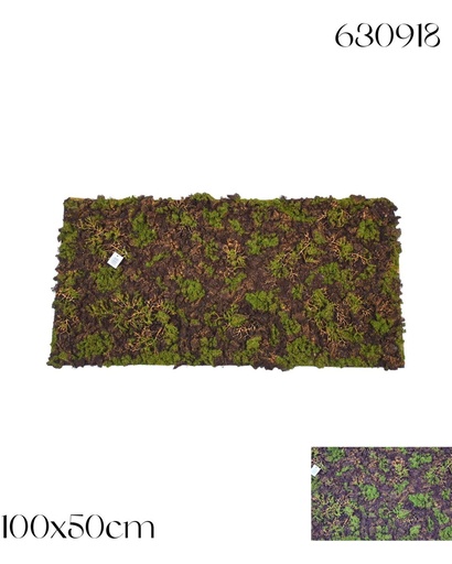 [630918] Manto de Musgo Sintético 100x50 cm Rojo - Accesorios de Decoración